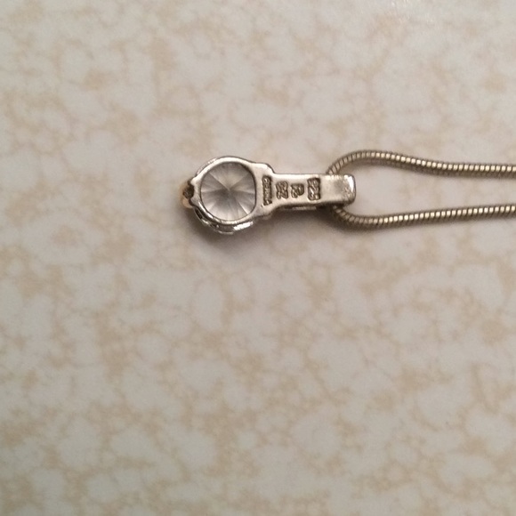 20” Silver Chain w/Clear Color Stone 👀💍 - Picture 6 of 6